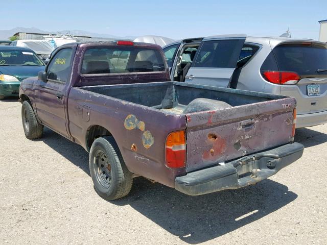 4TANL42N6WZ012814 - 1998 TOYOTA TACOMA PURPLE photo 3