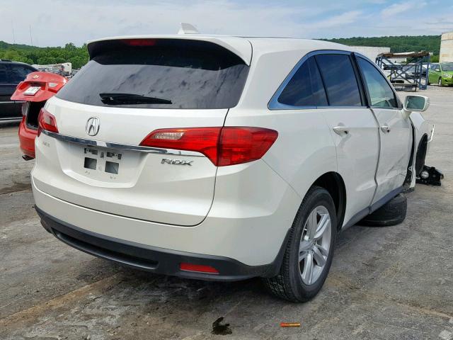 5J8TB3H57DL012452 - 2013 ACURA RDX TECHNO WHITE photo 4