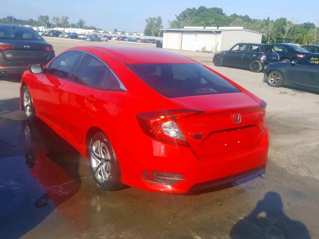 2HGFC2F58GH544320 - 2016 HONDA CIVIC LX RED photo 3