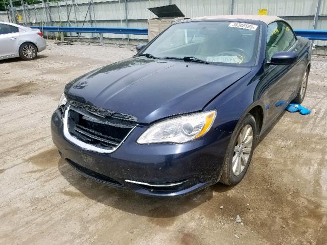 1C3BC2EG3BN617534 - 2011 CHRYSLER 200 TOURIN BLUE photo 2