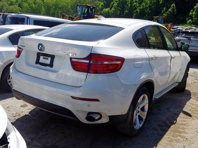 5UXFG2C59E0C43114 - 2014 BMW X6 XDRIVE3 WHITE photo 4