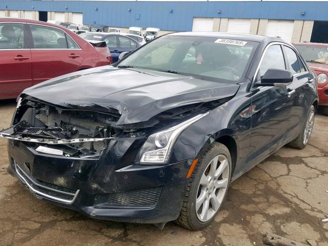 1G6AH5RX0E0123429 - 2014 CADILLAC ATS LUXURY BLACK photo 2