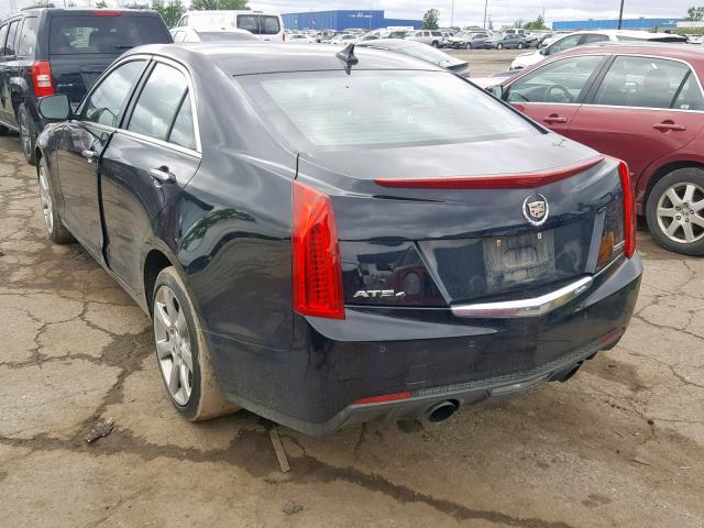 1G6AH5RX0E0123429 - 2014 CADILLAC ATS LUXURY BLACK photo 3