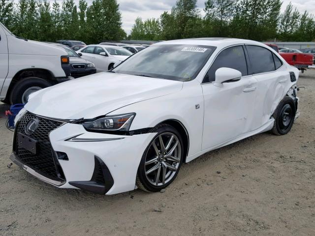 JTHC81D21J5032417 - 2018 LEXUS IS 300 WHITE photo 2