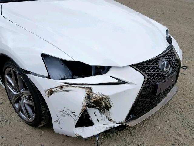 JTHC81D21J5032417 - 2018 LEXUS IS 300 WHITE photo 9