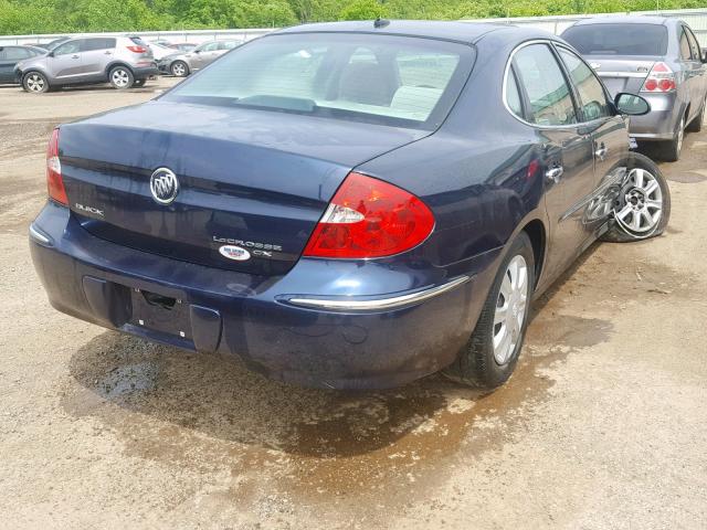 2G4WC582181198779 - 2008 BUICK LACROSSE C BLUE photo 4