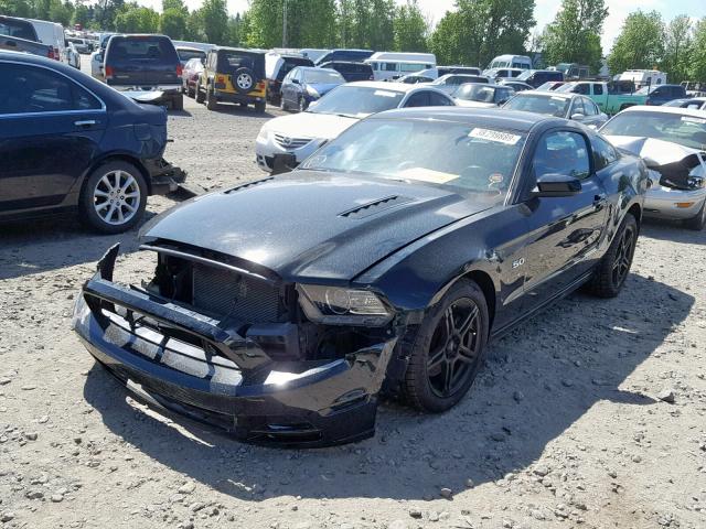 1ZVBP8CF4E5328127 - 2014 FORD MUSTANG GT BLACK photo 2