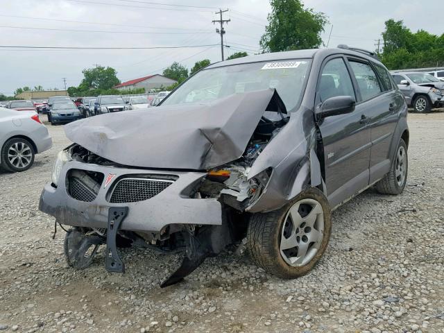 5Y2SM63835Z446213 - 2005 PONTIAC VIBE GRAY photo 2