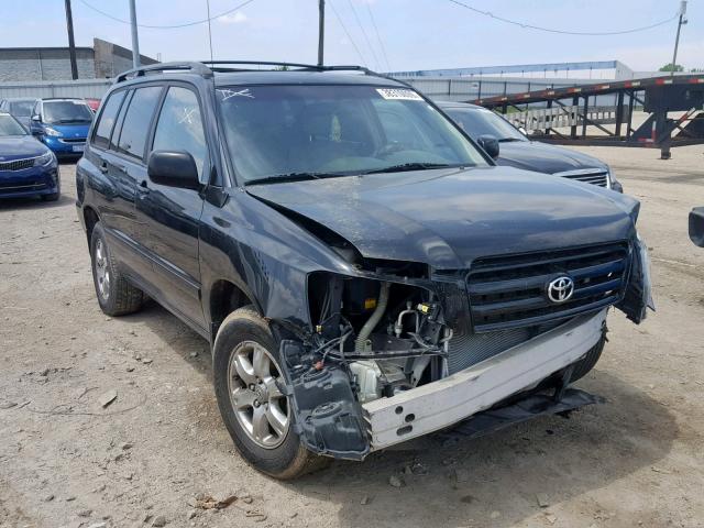 JTEDP21A050066695 - 2005 TOYOTA HIGHLANDER BLACK photo 1