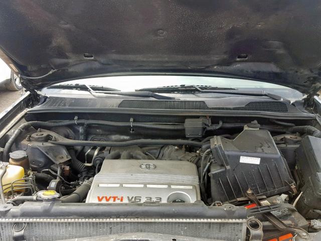 JTEDP21A050066695 - 2005 TOYOTA HIGHLANDER BLACK photo 7