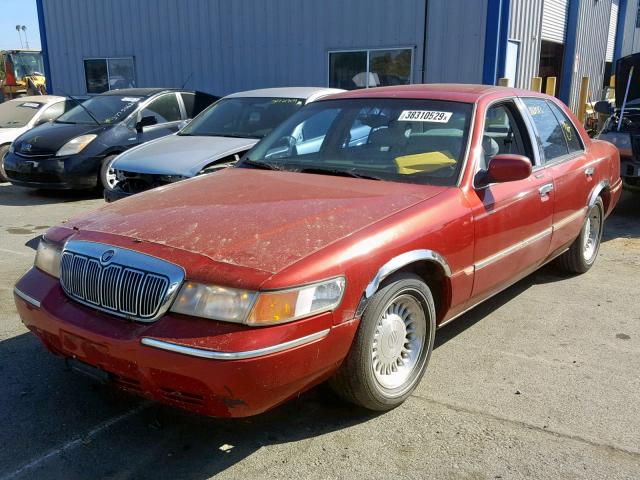 2MEFM75W7XX636929 - 1999 MERCURY GRAND MARQ RED photo 2