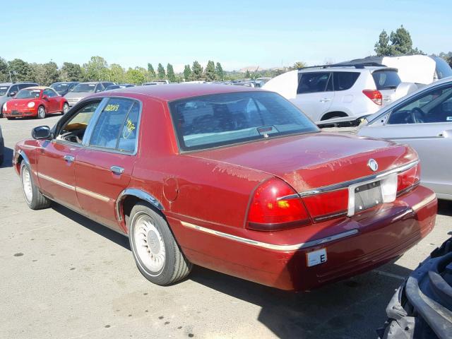 2MEFM75W7XX636929 - 1999 MERCURY GRAND MARQ RED photo 3