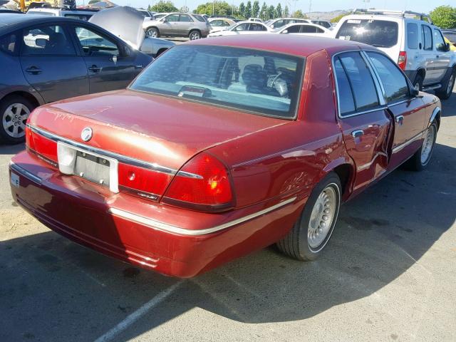 2MEFM75W7XX636929 - 1999 MERCURY GRAND MARQ RED photo 4