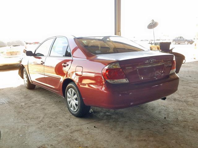 4T1BE32K05U078865 - 2005 TOYOTA CAMRY LE RED photo 3