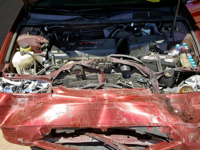 4T1BE32K05U078865 - 2005 TOYOTA CAMRY LE RED photo 7