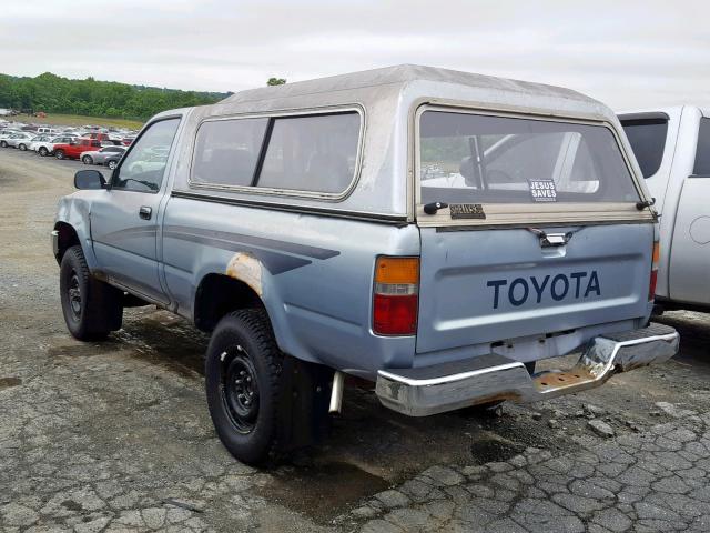 JT4RN01P0L7028820 - 1990 TOYOTA PICKUP 1/2 BLUE photo 3