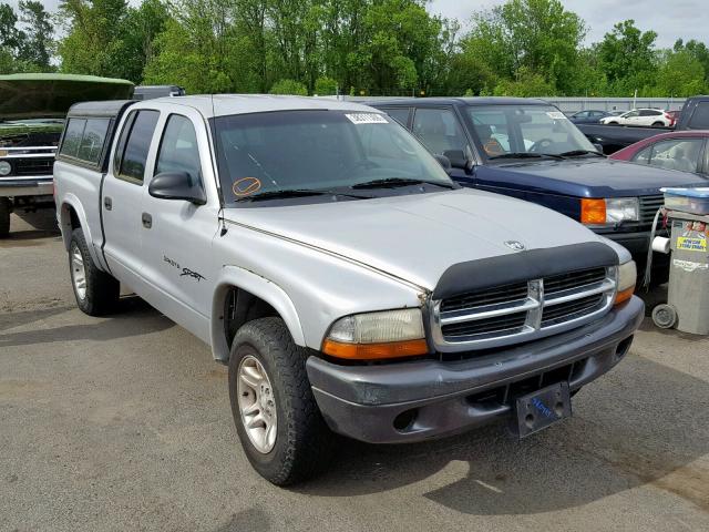 1B7GG2AX21S173879 - 2001 DODGE DAKOTA QUA SILVER photo 1