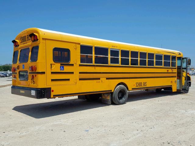 1BAKGCPA6GF319506 - 2016 BLUE BIRD SCHOOL BUS YELLOW photo 4