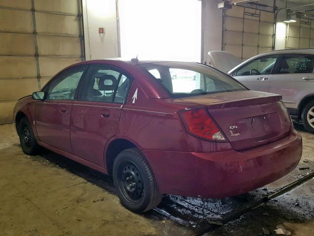 1G8AJ58F47Z195396 - 2007 SATURN ION LEVEL RED photo 3