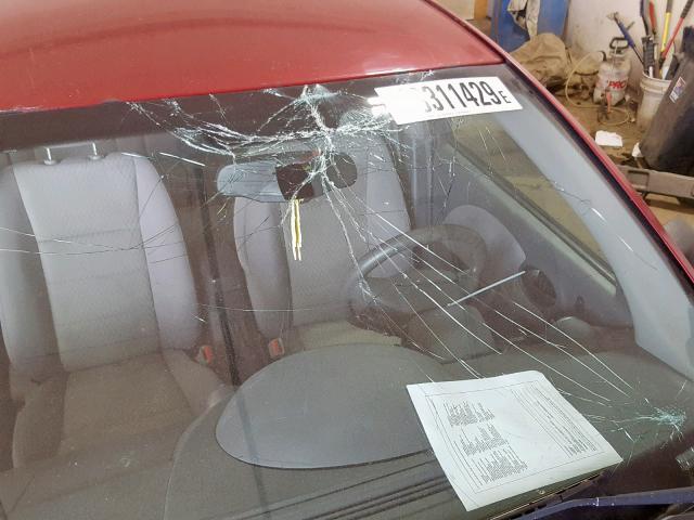 1G8AJ58F47Z195396 - 2007 SATURN ION LEVEL RED photo 9