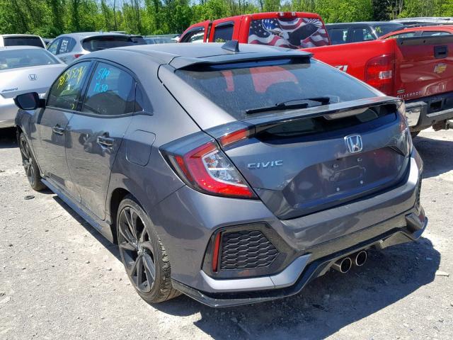 SHHFK7H44JU418244 - 2018 HONDA CIVIC SPOR GRAY photo 3