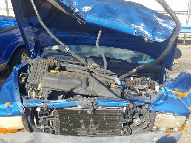 1B7GG26X1YS526227 - 2000 DODGE DAKOTA BLUE photo 7