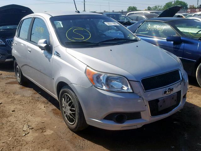 KL1TD66E19B650911 - 2009 CHEVROLET AVEO LS SILVER photo 1