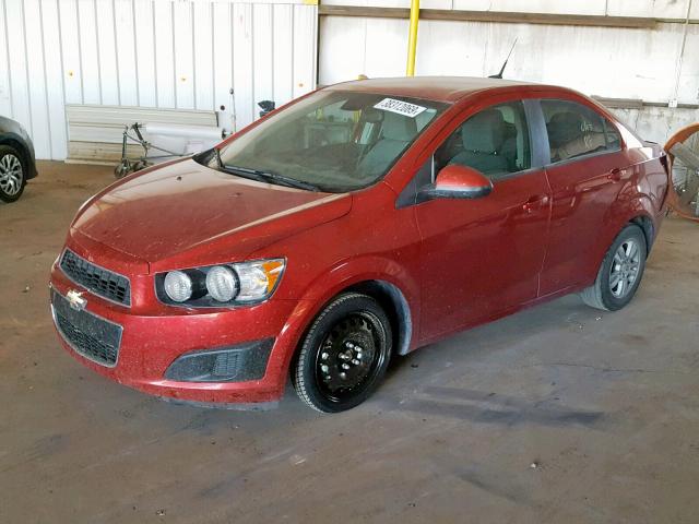 1G1JA5SH0C4124339 - 2012 CHEVROLET SONIC LS BURGUNDY photo 2