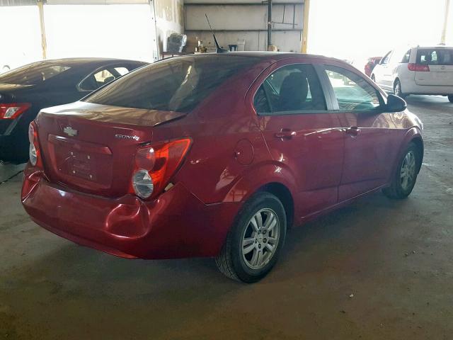 1G1JA5SH0C4124339 - 2012 CHEVROLET SONIC LS BURGUNDY photo 4