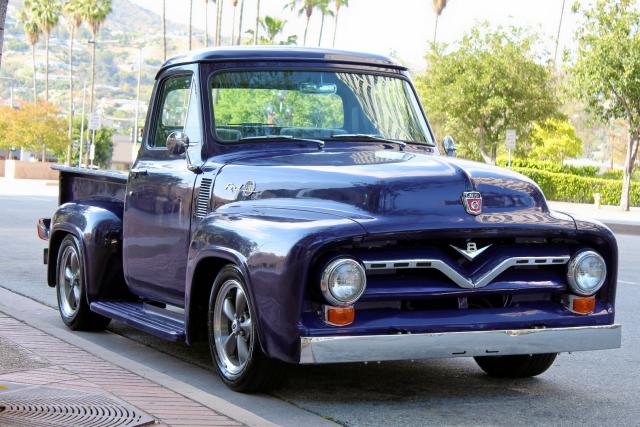 F10V5U15893 - 1955 FORD F-100 PURPLE photo 1