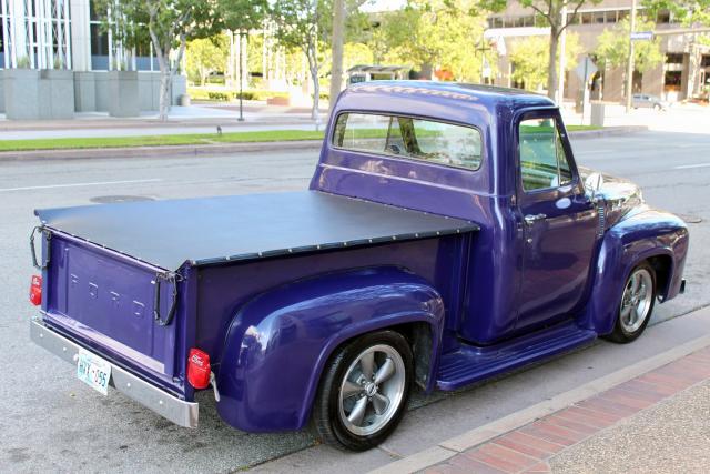 F10V5U15893 - 1955 FORD F-100 PURPLE photo 3