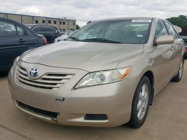 4T1BE46K57U009642 - 2007 TOYOTA CAMRY NEW GOLD photo 2