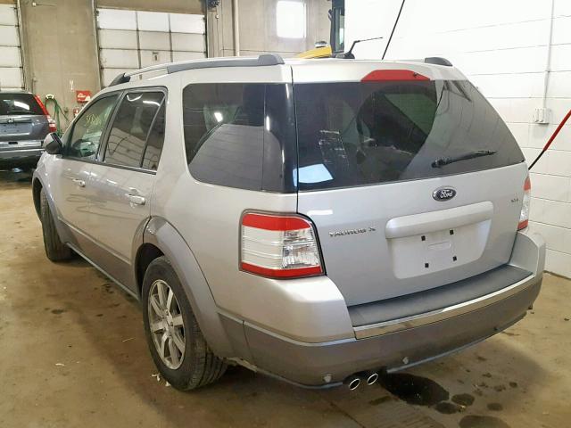 1FMDK02W18GA23766 - 2008 FORD TAURUS X S GRAY photo 3