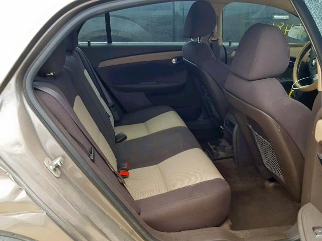 1G1ZC5E02AF222048 - 2010 CHEVROLET MALIBU 1LT GRAY photo 6