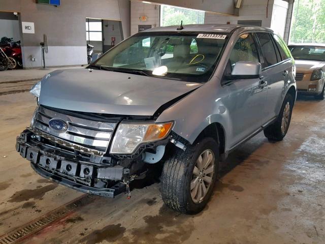 2FMDK48C18BA06638 - 2008 FORD EDGE SEL BLUE photo 2