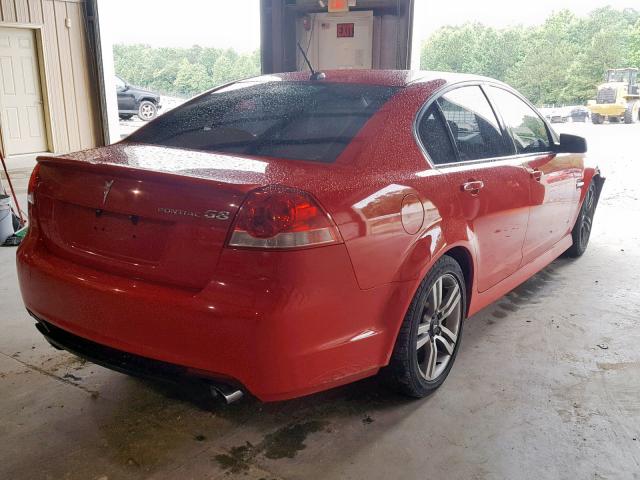 6G2ER57798L988182 - 2008 PONTIAC G8 RED photo 4