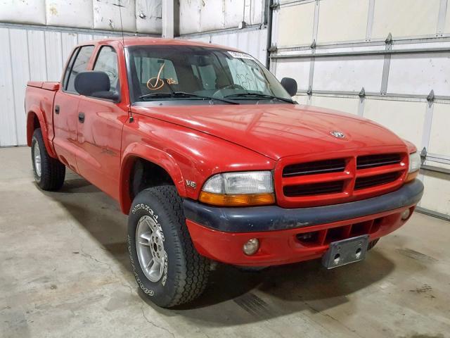 1B7GG2AN4YS640079 - 2000 DODGE DAKOTA QUA RED photo 1