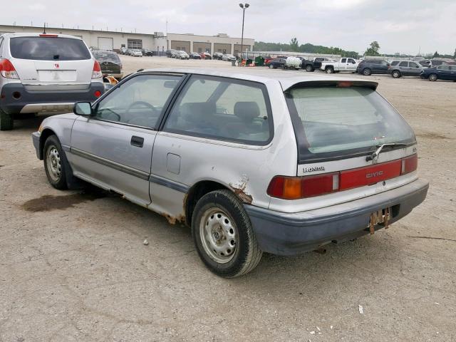 2HGED6357KH543236 - 1989 HONDA CIVIC DX SILVER photo 3