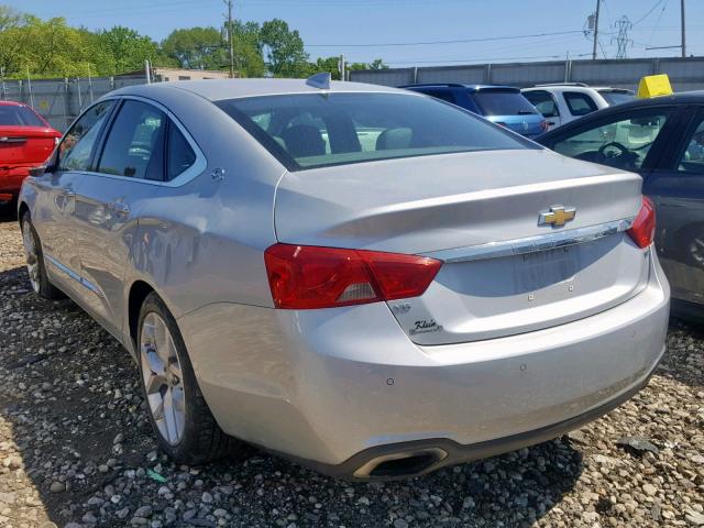 2G1165S33F9117103 - 2015 CHEVROLET IMPALA LTZ SILVER photo 3