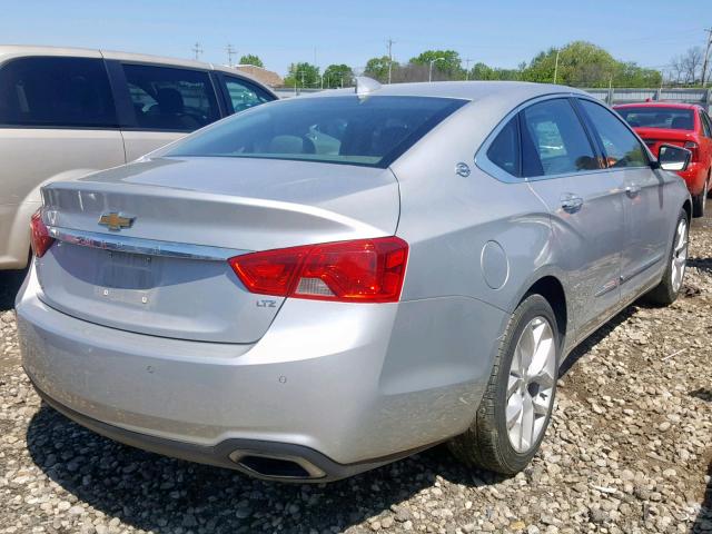 2G1165S33F9117103 - 2015 CHEVROLET IMPALA LTZ SILVER photo 4