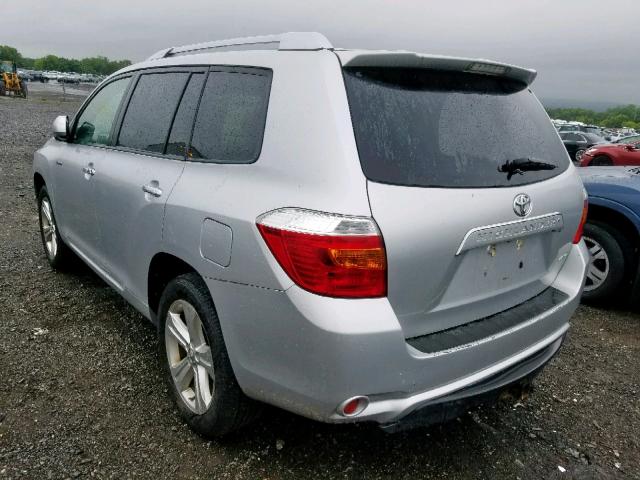 JTEDK3EH2A2162659 - 2010 TOYOTA HIGHLANDER SILVER photo 3