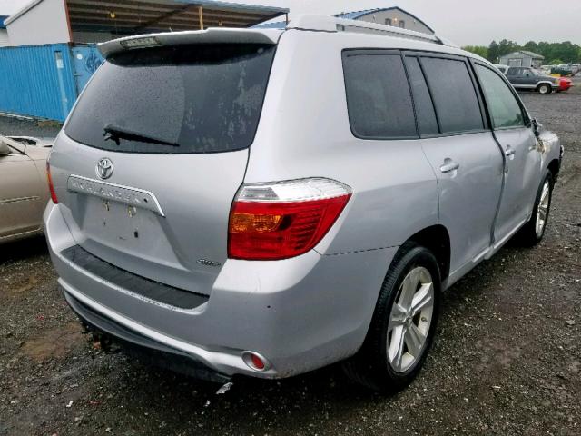 JTEDK3EH2A2162659 - 2010 TOYOTA HIGHLANDER SILVER photo 4