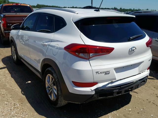 KM8J33A25HU390655 - 2017 HYUNDAI TUCSON LIM WHITE photo 3