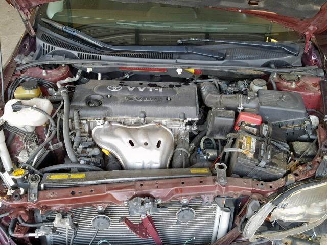 JTKDE167590284583 - 2009 TOYOTA SCION TC BURGUNDY photo 7