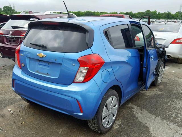 KL8CB6SA2GC566551 - 2016 CHEVROLET SPARK LS BLUE photo 4