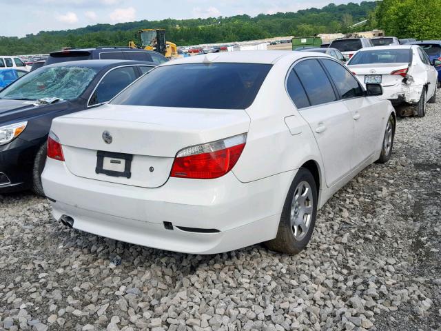 WBANA53584B850716 - 2004 BMW 525 I WHITE photo 4