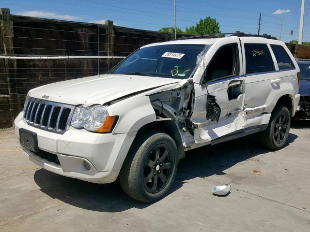 1J8HR58T69C515822 - 2009 JEEP GRAND CHER WHITE photo 2