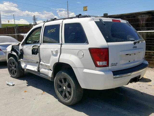 1J8HR58T69C515822 - 2009 JEEP GRAND CHER WHITE photo 3