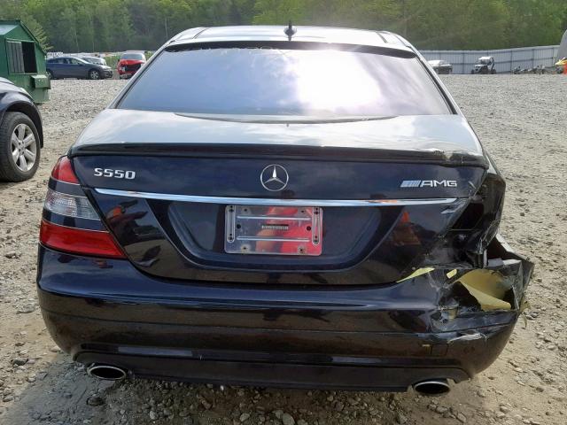 WDDNG71X98A187465 - 2008 MERCEDES-BENZ S 550 BLACK photo 9