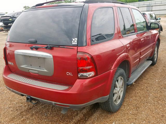 5GADT13S542264869 - 2004 BUICK RAINIER CX RED photo 4